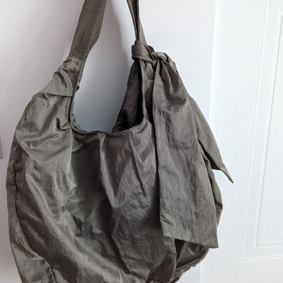 Vista greige taffeta handbag - Picture 1 of 8